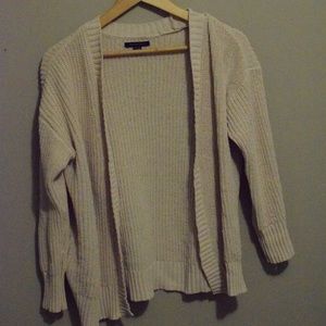 white cardigan